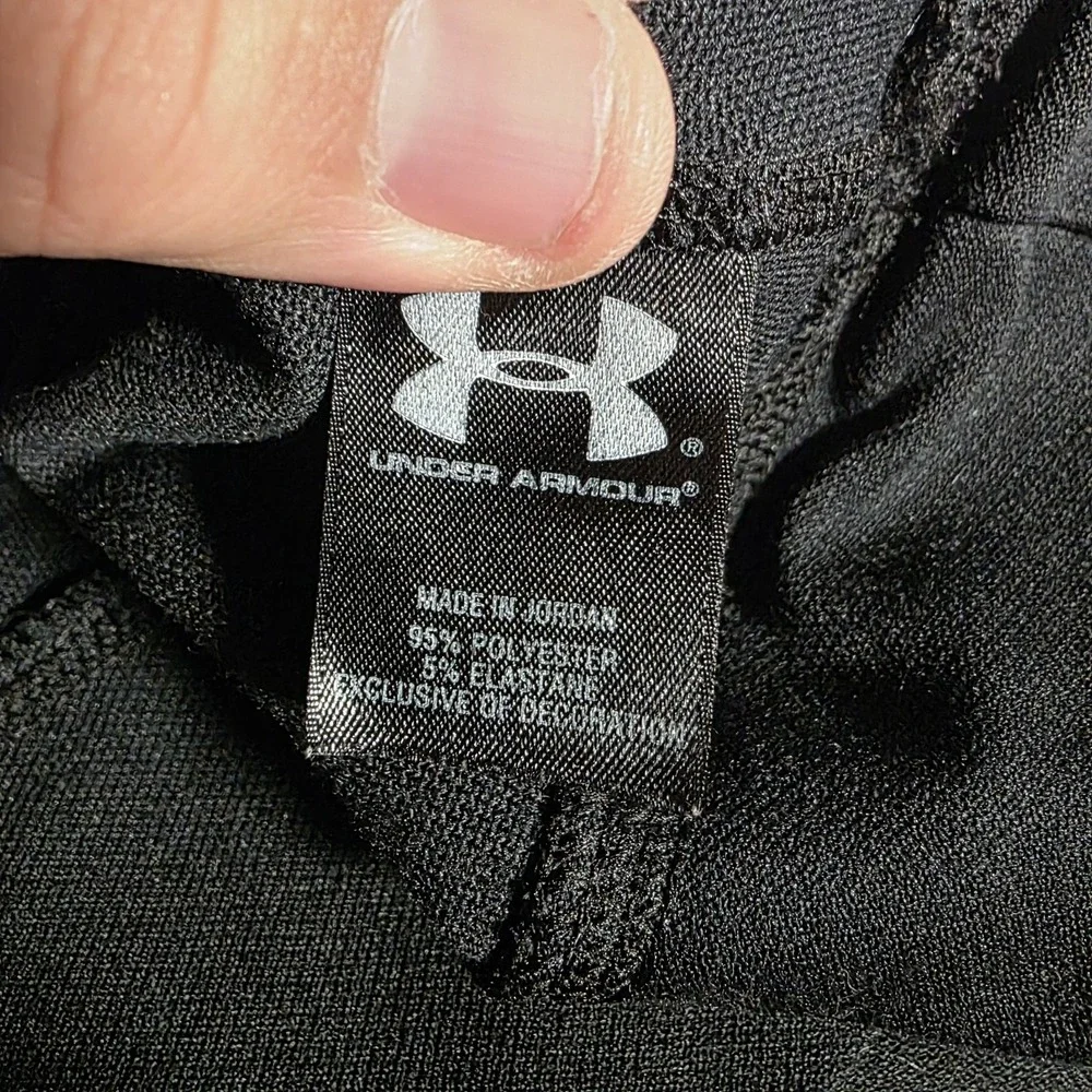 Under Armour Compression Shirt Mens Small Black Fitted Long Sleeve Performance